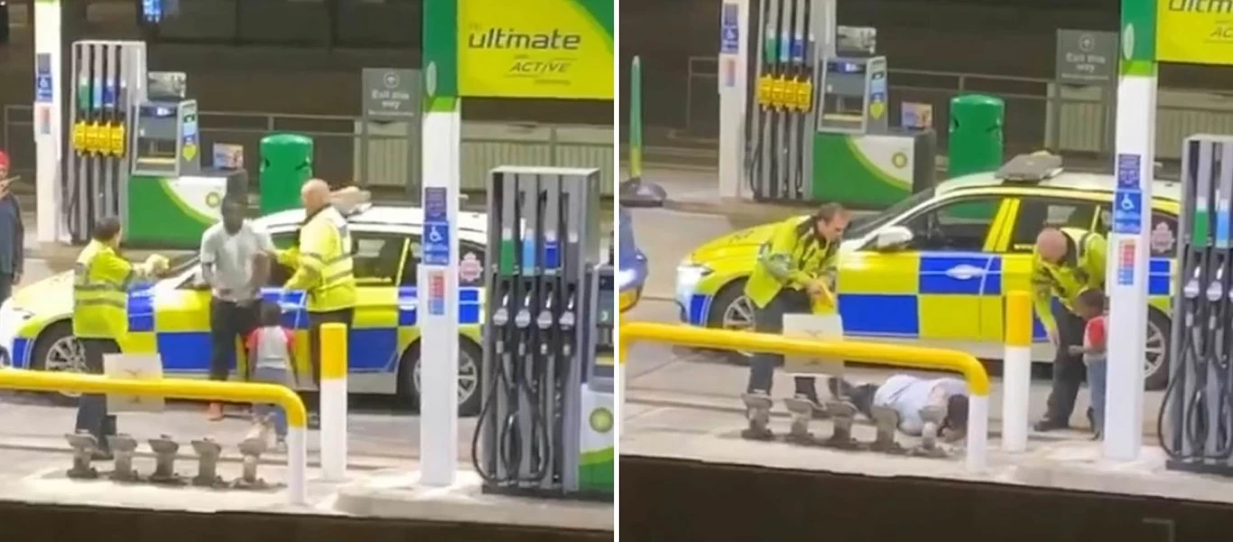 Τον χτυπούν με taser μπροστά στον γιο του - Κλαίει και φωνάζει «μπαμπά» (βίντεο)